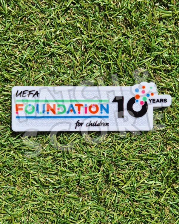 UEFA Foundation 10th Anniversary Patch Sporting ID UEFA Foundation 10th Anniversary Patch Sporting ID