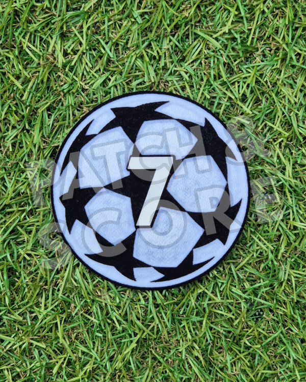 Original Player Issue 2024-26 UEFA Champions League AC Milan Starball Patch | Sporting ID Original Player Issue 2024-2027 UEFA Champions League AC Milan Starball Patch | Sporting ID