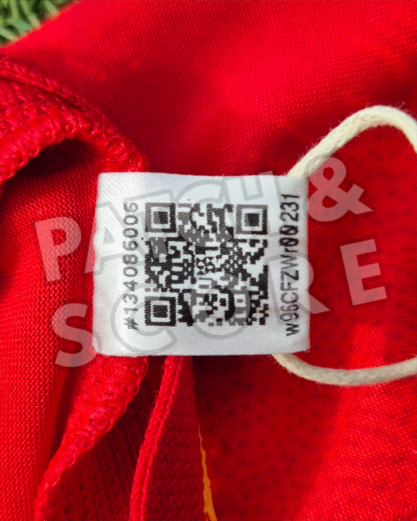 Adidas Spain 2024 Sample Authentic Home QR Adidas "Spain Olympics 2024" Authentic Template Home Shirt Size Small