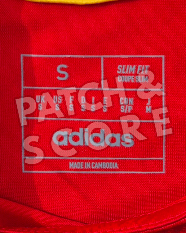 Adidas Spain 2024 Sample Authentic Home size Adidas "Spain Olympics 2024" Authentic Template Home Shirt Size Small