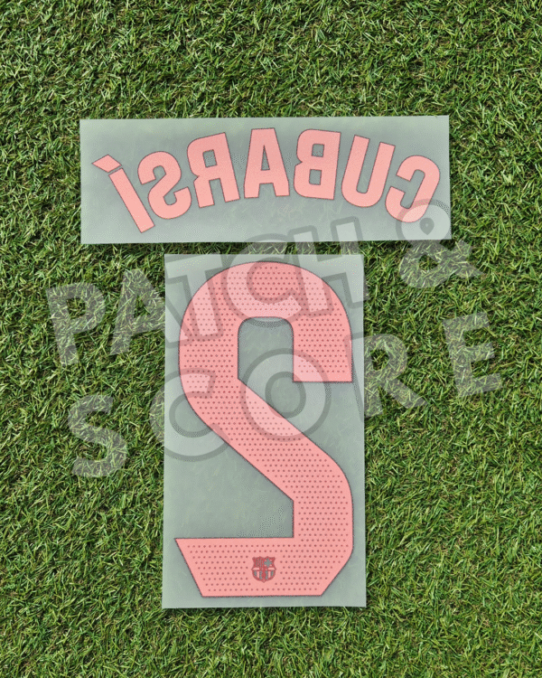 Curbarsi 24-25 away name set back Original Player Issue 2024-25 FC Barcelona Curbarsí La Liga Away Name Set | Stahls TPT