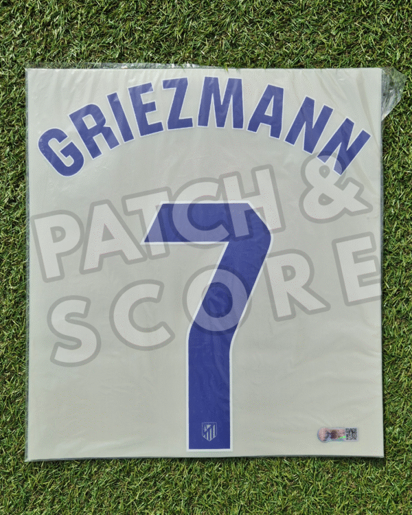 Griezmann 25-26 la liga home name set Original Player Issue 2025-26 Atletico Madrid Griezmann La Liga Home Name Set | Stahls TPT