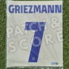Griezmann 25-26 la liga ucl name set Original Player Issue 2025-26 Atletico Madrid Griezmann Champions League Home Name Set | Stahls TPT