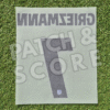 Griezmann 25-26 la liga ucl name set back Original Player Issue 2025-26 Atletico Madrid Griezmann Champions League Home Name Set | Stahls TPT
