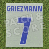 Griezmann 25-26 la liga ucl name set front Original Player Issue 2025-26 Atletico Madrid Griezmann Champions League Home Name Set | Stahls TPT