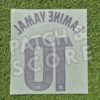 Lamine yamal 25-26 la liga away name set back Original Player Issue 2025-26 FC Barcelona Lamine Yamal La Liga Away Name Set | Stahls TPT