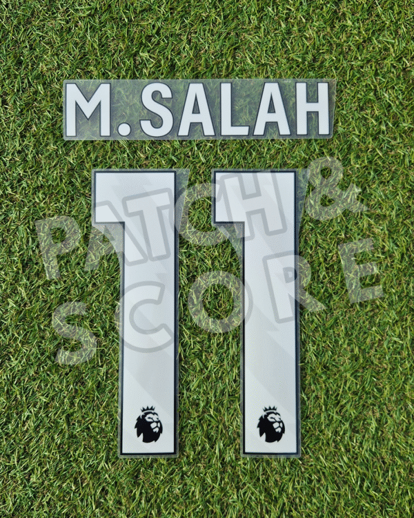Original Player Issue M. Salah Premier League 2023-2026 Name Set White Original Player Issue M. Salah Premier League 2023-2026 Name Set White